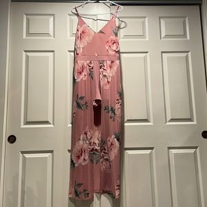 Flower dress with shorts underneath